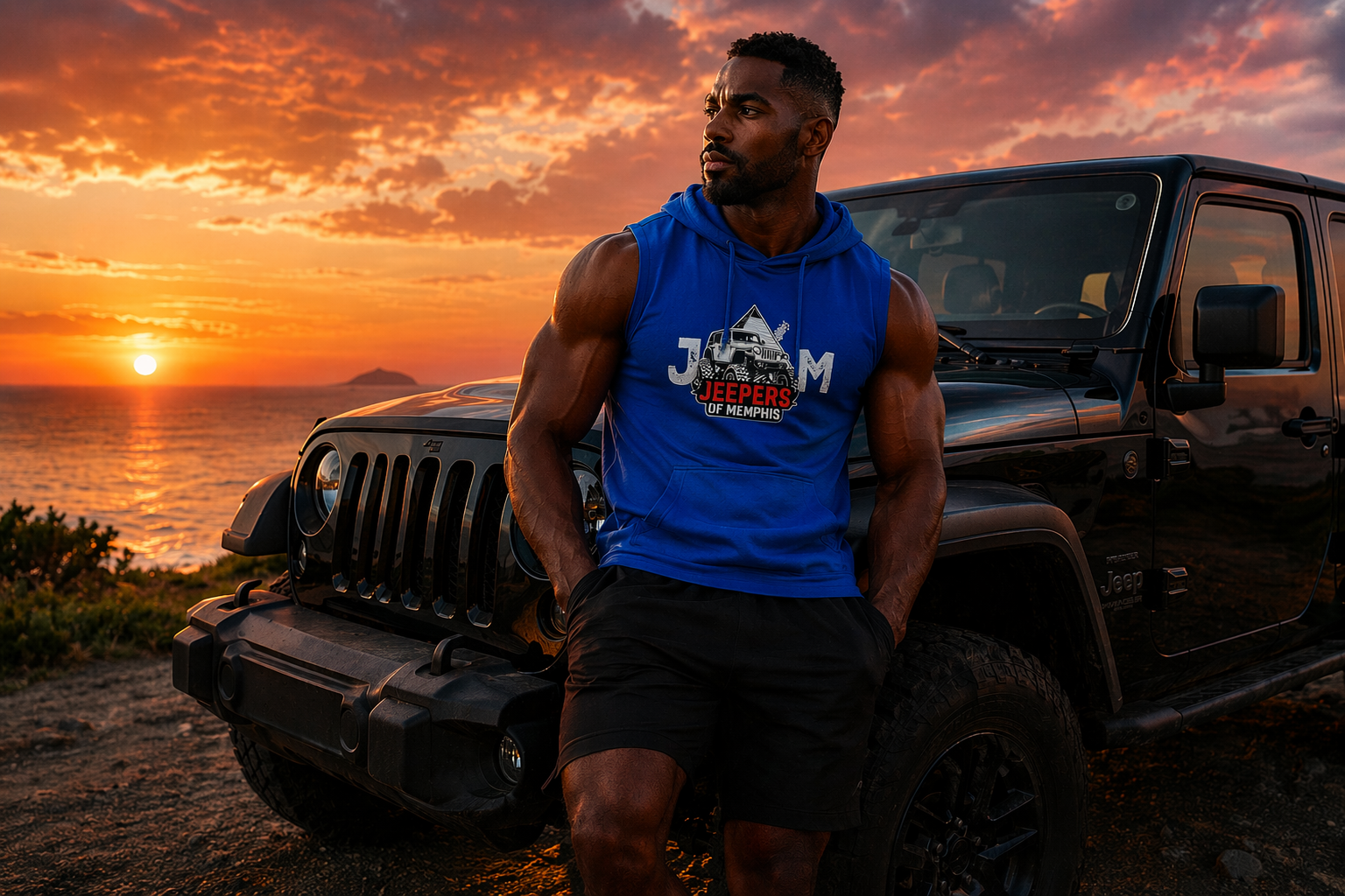 JOM Men Hooded Tank Tops
