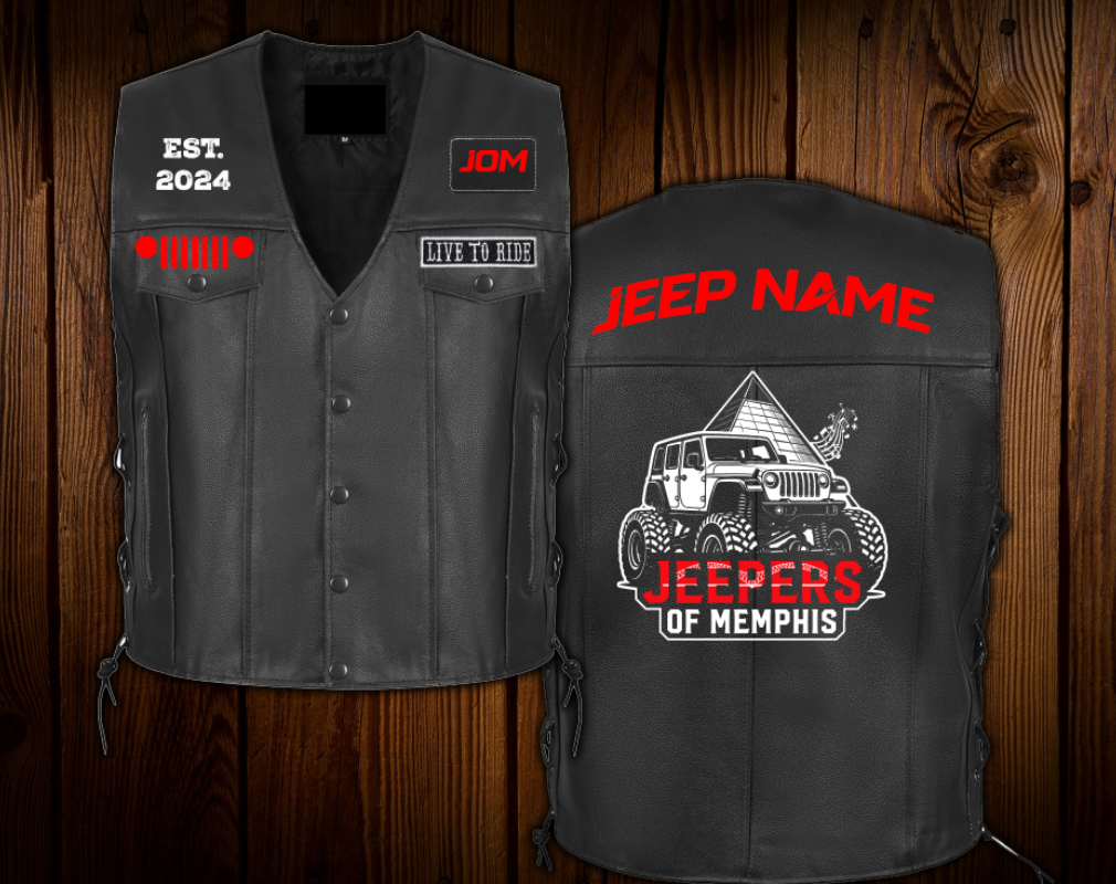 New Logo JOM Leather Vest (Coming Soon)