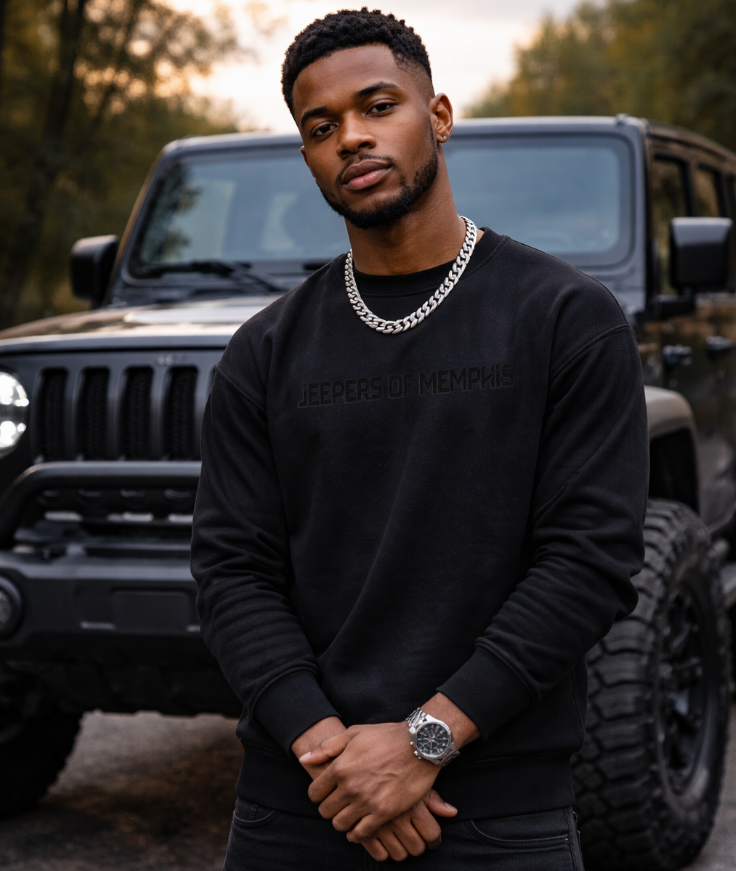 Jeepers of Memphis Black Sweatshirt